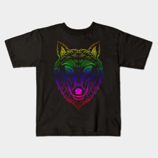 Pride Wolf LGBTQIA Kids T-Shirt